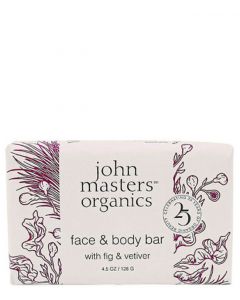 John Masters Organics Face & Body Bar with Fig & Vertiver, 128 g.