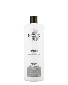 Nioxin 1 Cleanser Shampoo, 1000 ml.